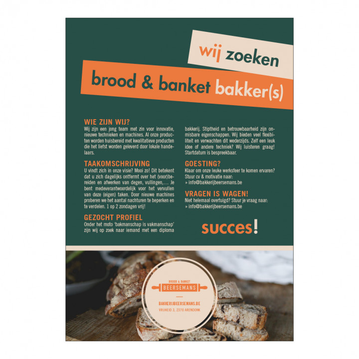 Advertentie Bakker Beersemans