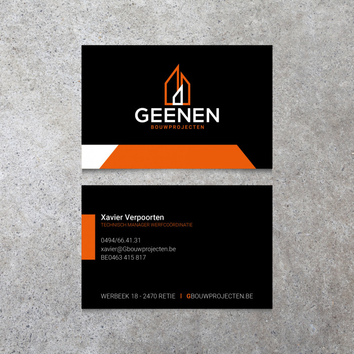 Business card Geenen Bouwprojecten